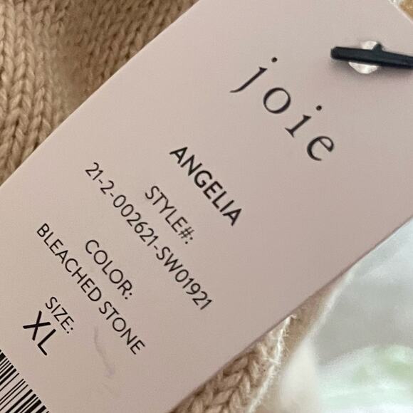 Joie Angelia Pullover Top in Bleached Stone Women’s Sz XL - Picture 7 of 8